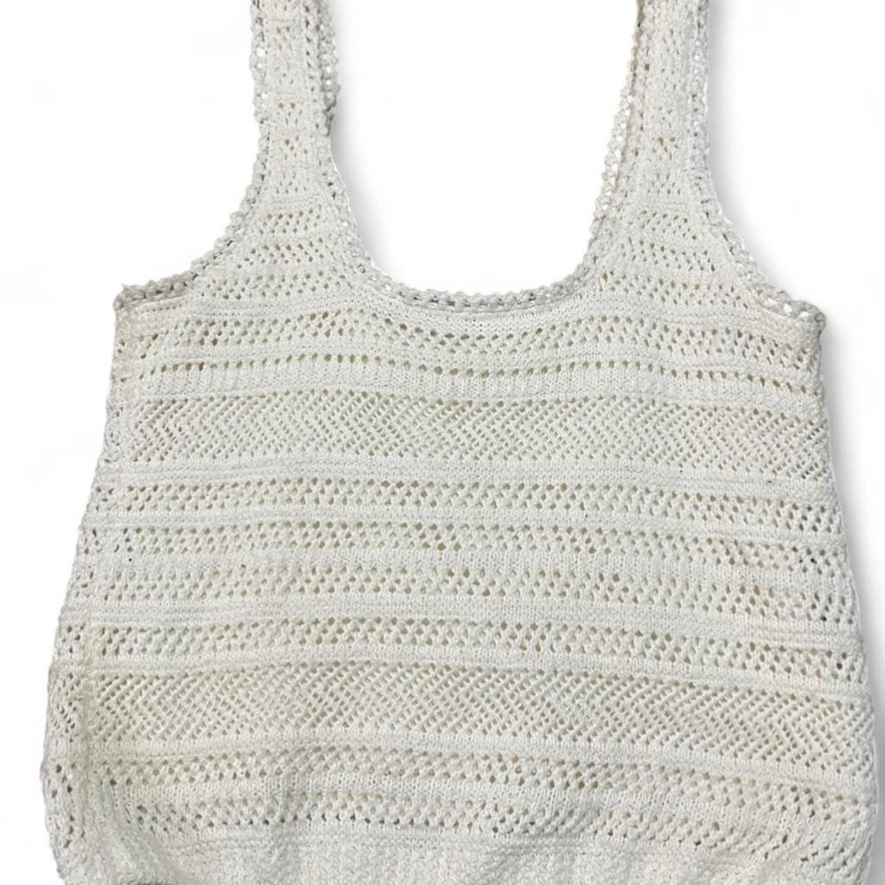 Abercrombie & Fitch Cream Crochet Knit Tank - Picture 5 of 5